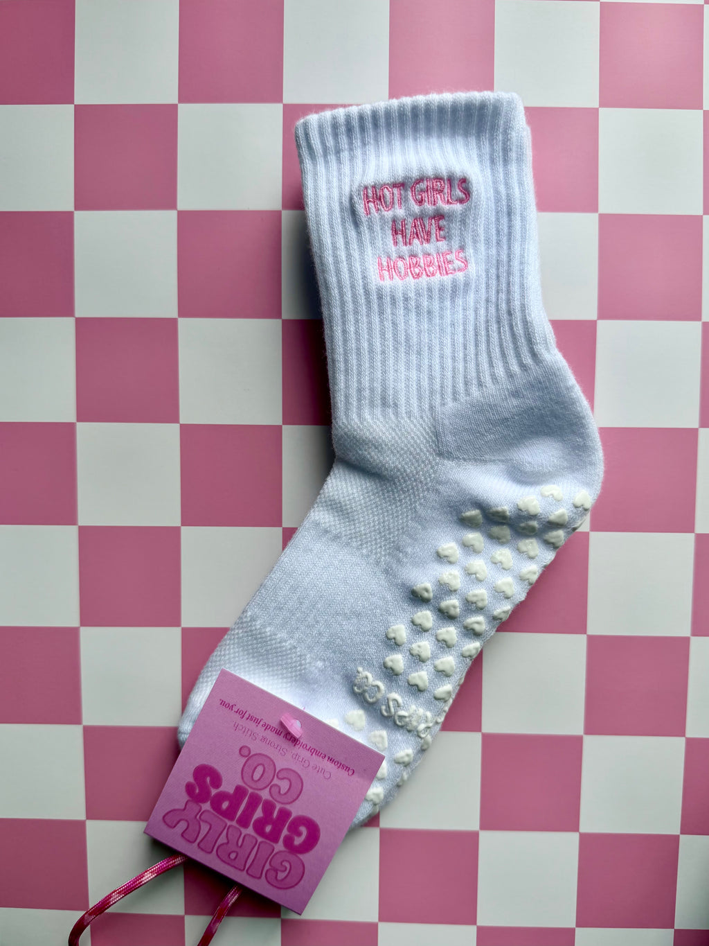 Hot Girls Have Hobbies Grip Socks