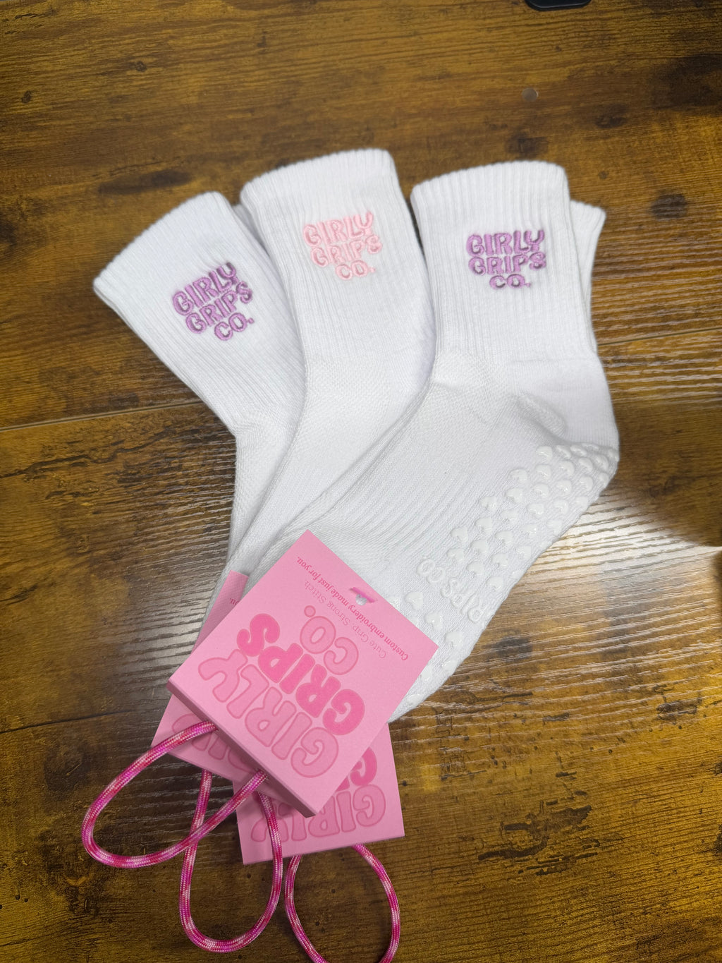 Girly Grips Co. Logo Grip Socks
