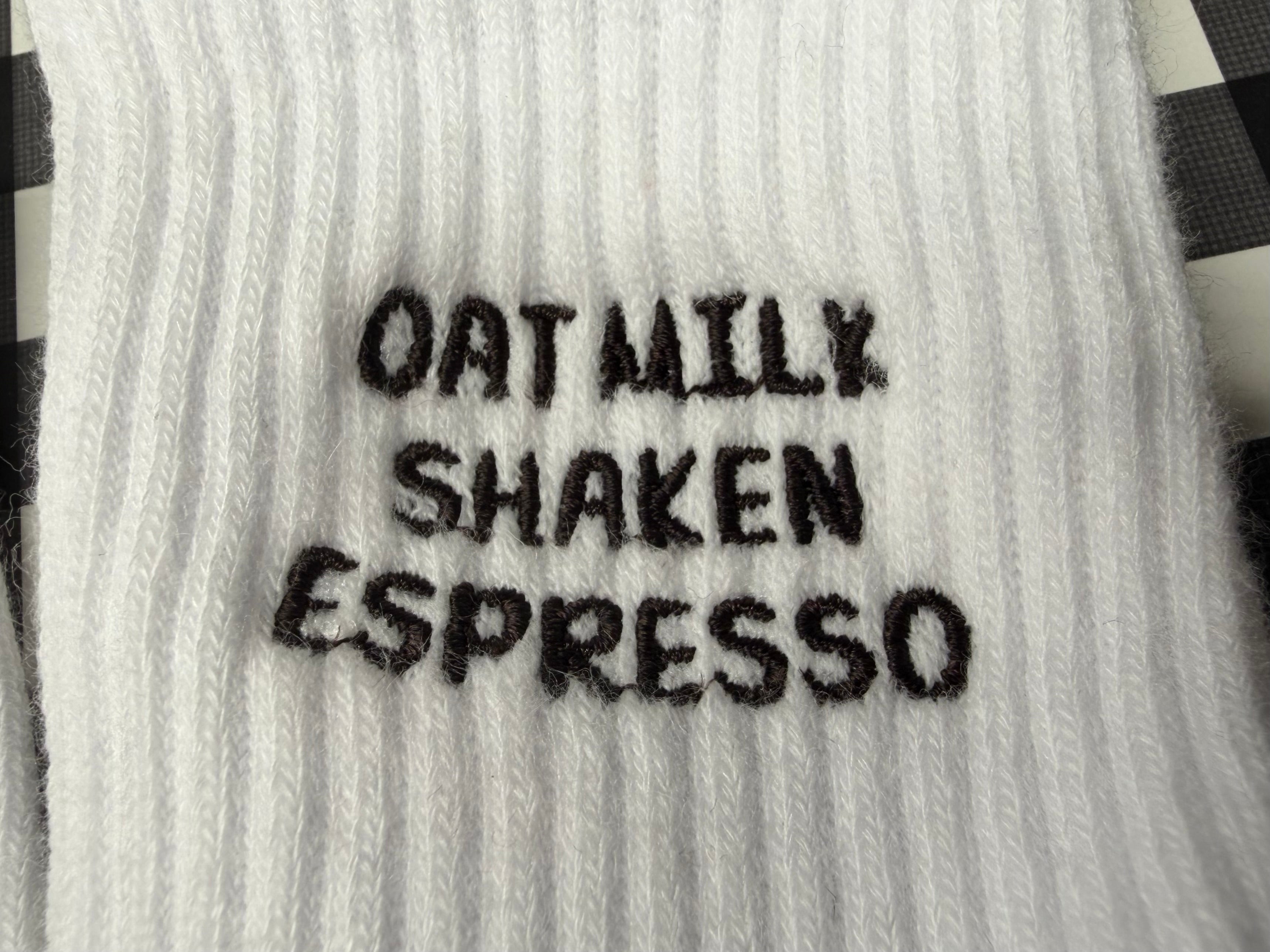 Oat Milk Shaken Espresso Grip Socks