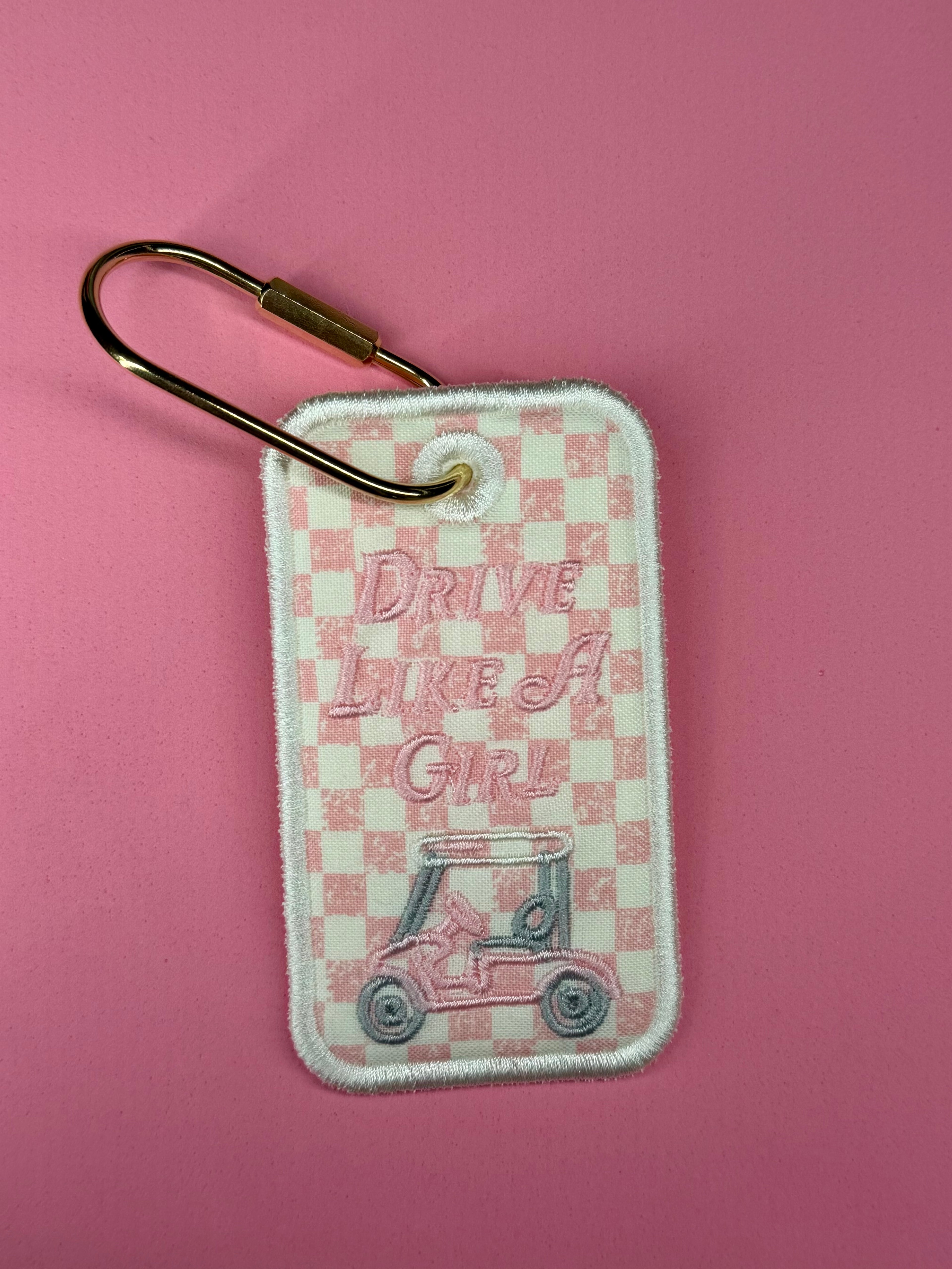 Drive Like A Girl Bag Tag