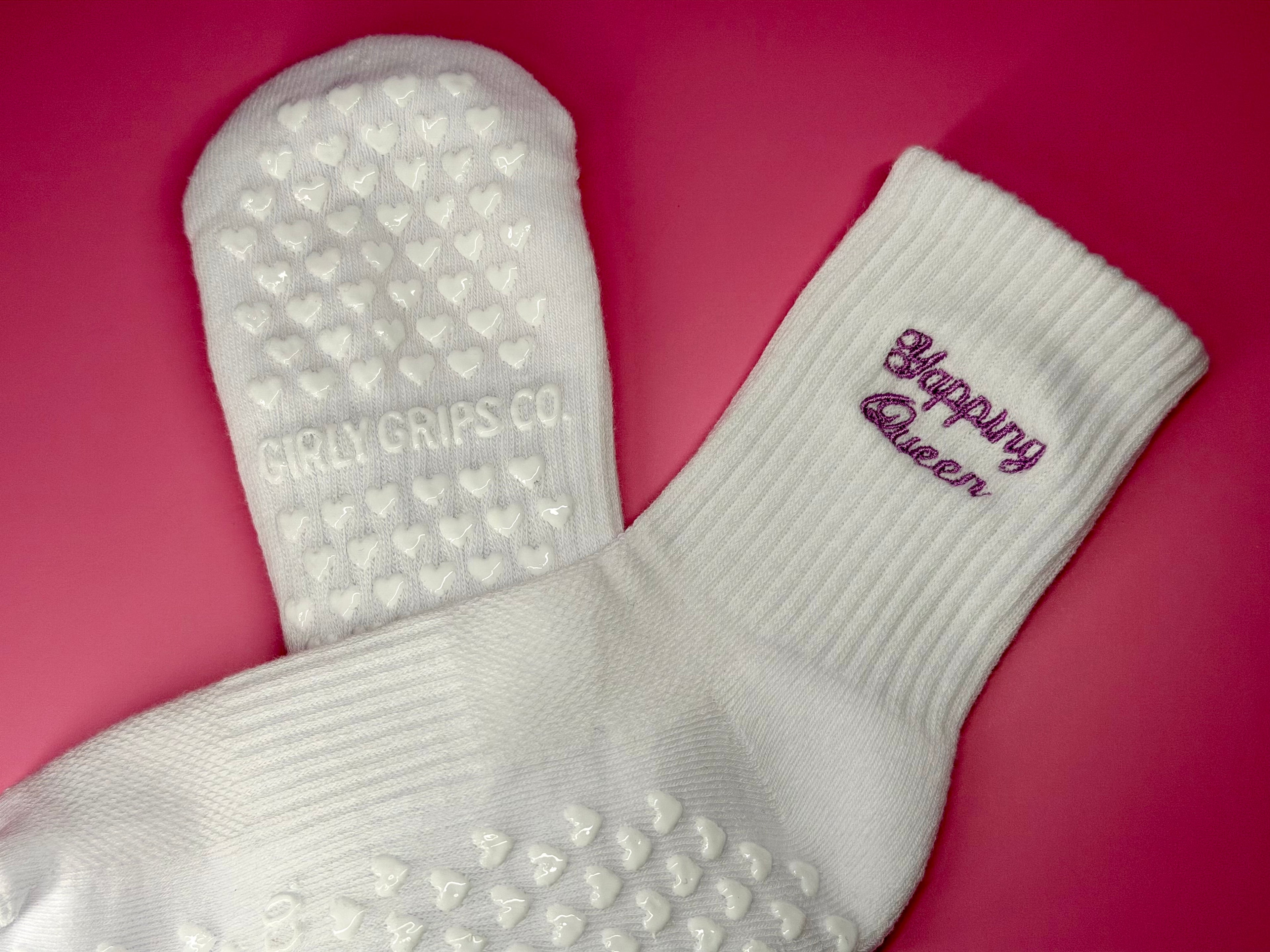 Yapping Queen Grip Socks