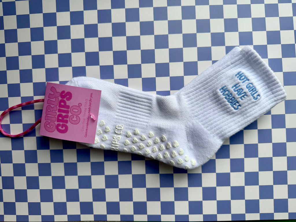 Hot Girls Have Hobbies Grip Socks