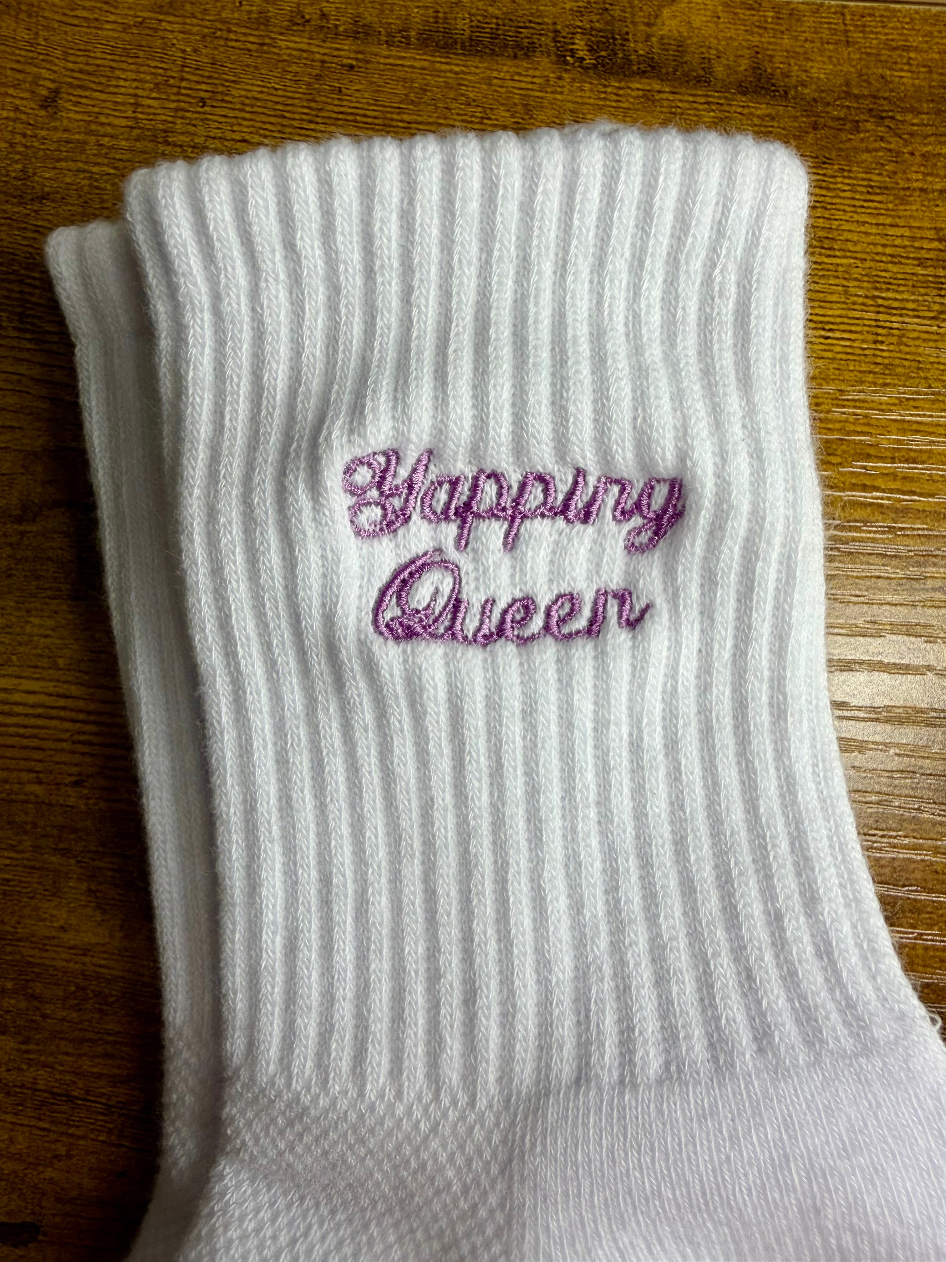Yapping Queen Grip Socks