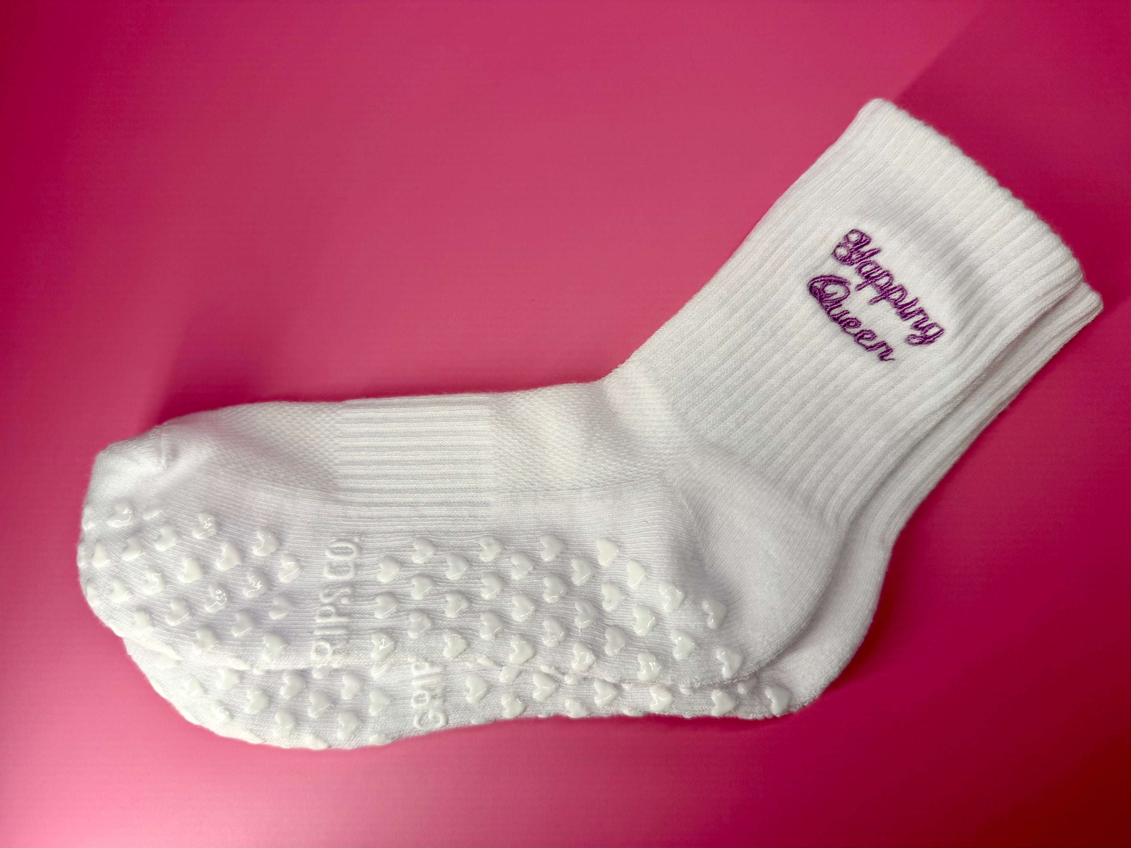 Yapping Queen Grip Socks